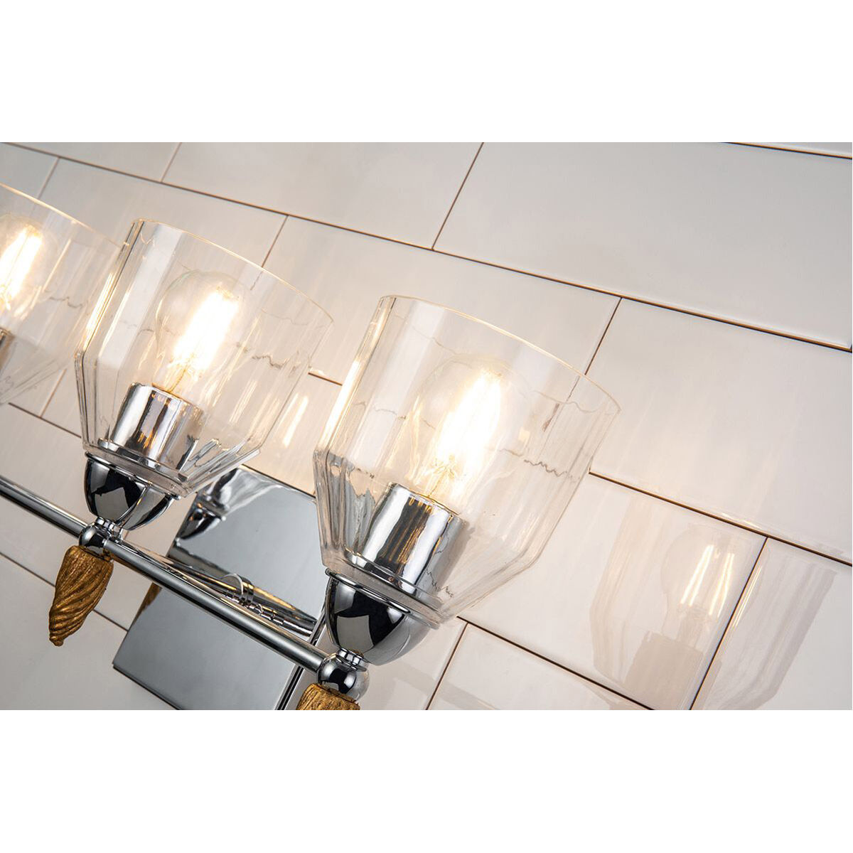 Felice 3 Light 22 inch Polished Chrome Bath/Vanity Wall Light